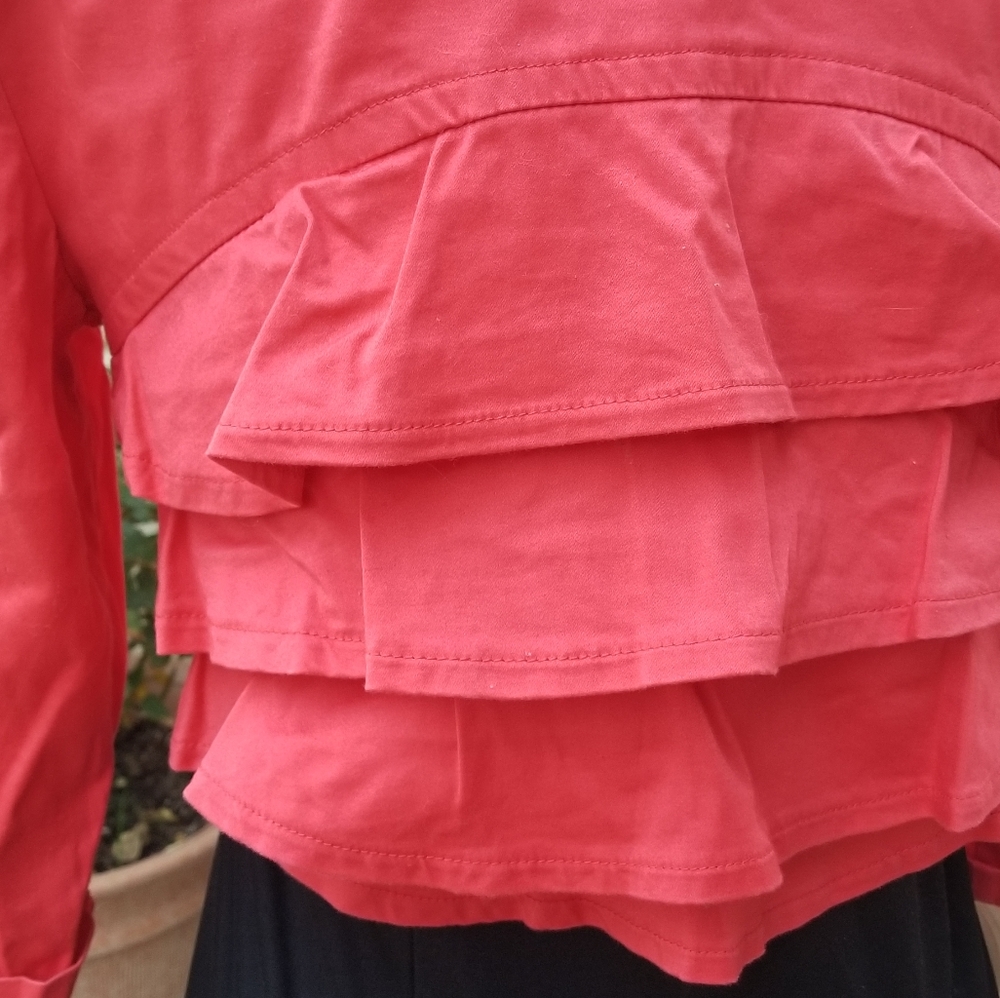 Material Girl Crop Ruffled Jacket - Picture 7 of 10